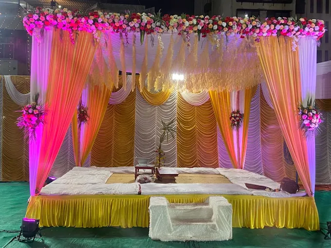 Traditional Haldi Setup